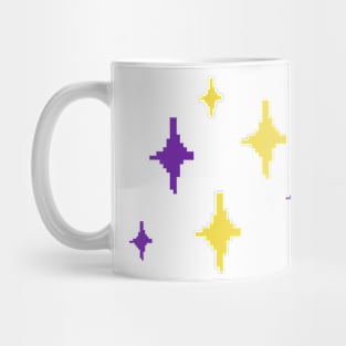 Intersex Pride Sparkles Pixel Art Mug